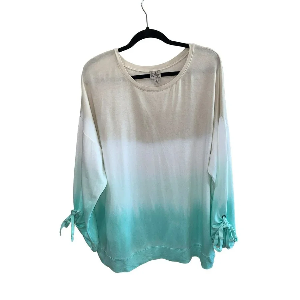 COMO Vintage Women’s Ombré Lightweight Soft Sweater Size 1X